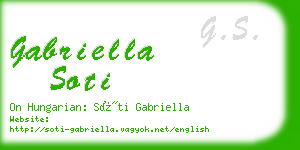 gabriella soti business card